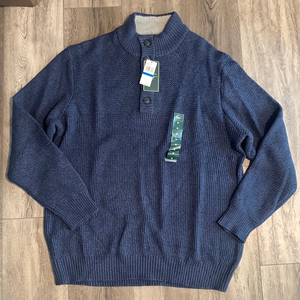 Blue sweater G.H. Bass & CO. Extra large. New with tags.